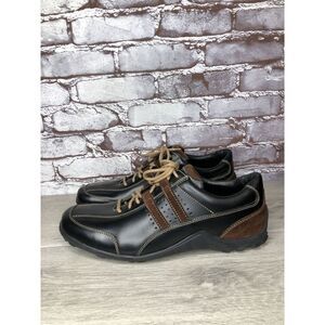 Cole Haan Country Black Brown Leather Vibram Soles Oxfords Men Sz 11M US/44EU